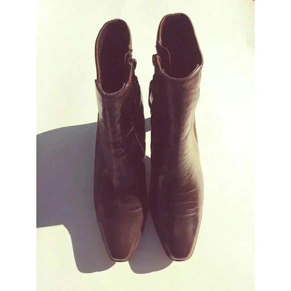 Trotter Brown Upper Leather Boots Sz7.5 SS - Picture 3 of 8